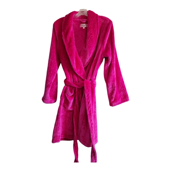Womens Luxe Belted Plush Robe size L/XL - Picture 3 of 8
